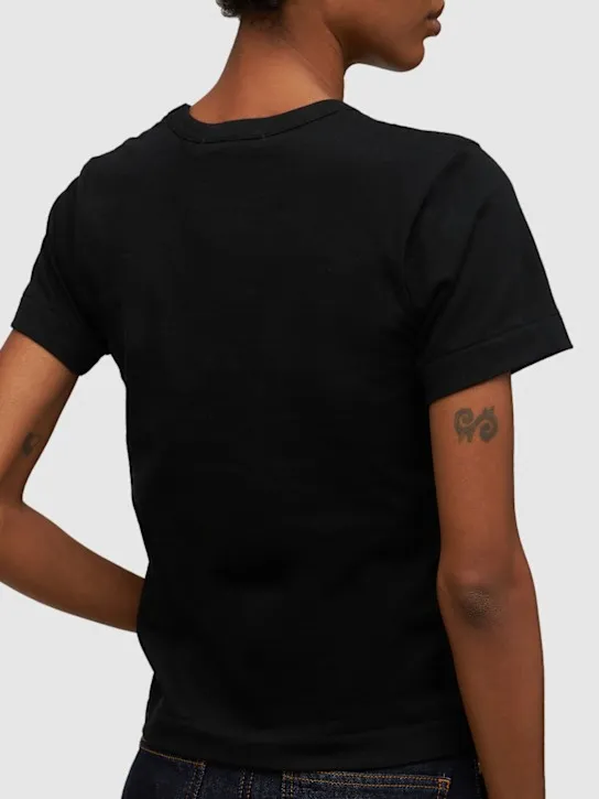 Comme des Garçons Play   Printed heart cotton t-shirt 