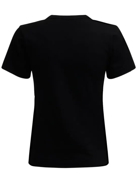 Comme des Garçons Play   Printed heart cotton t-shirt 