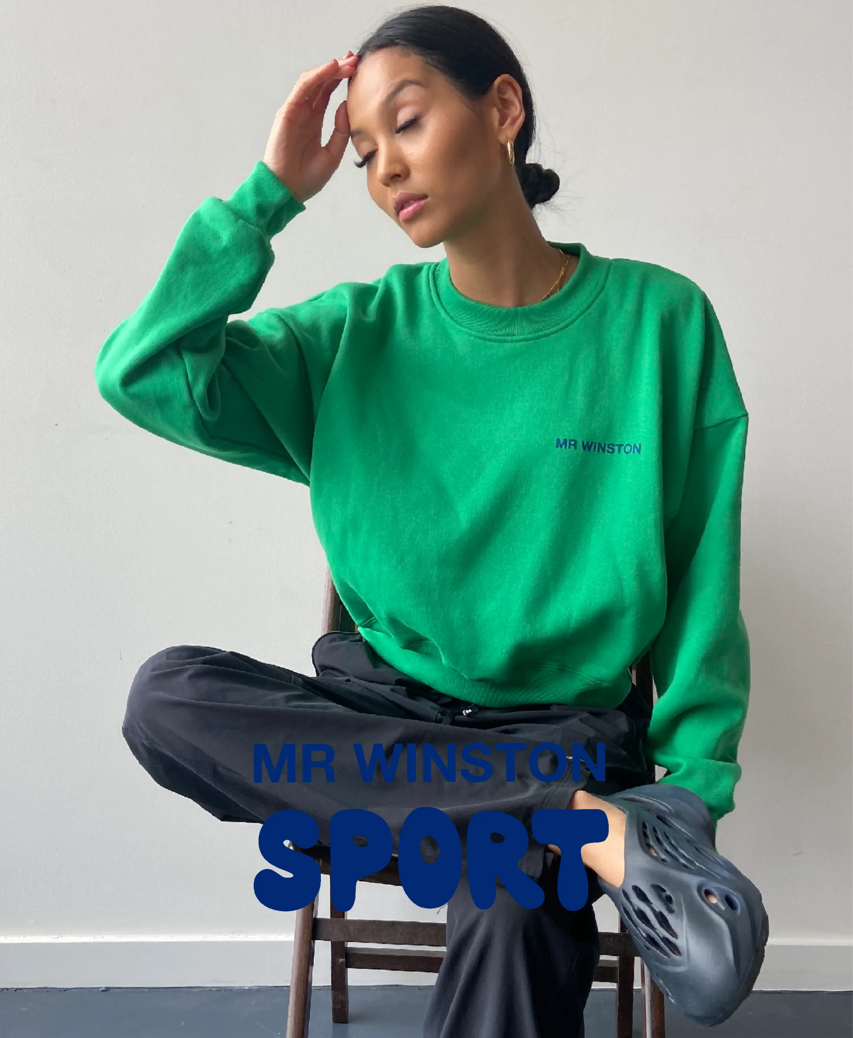 Cropped Irish Green Crewneck