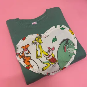 Custom Reworked Heart Duvet Jumper Large