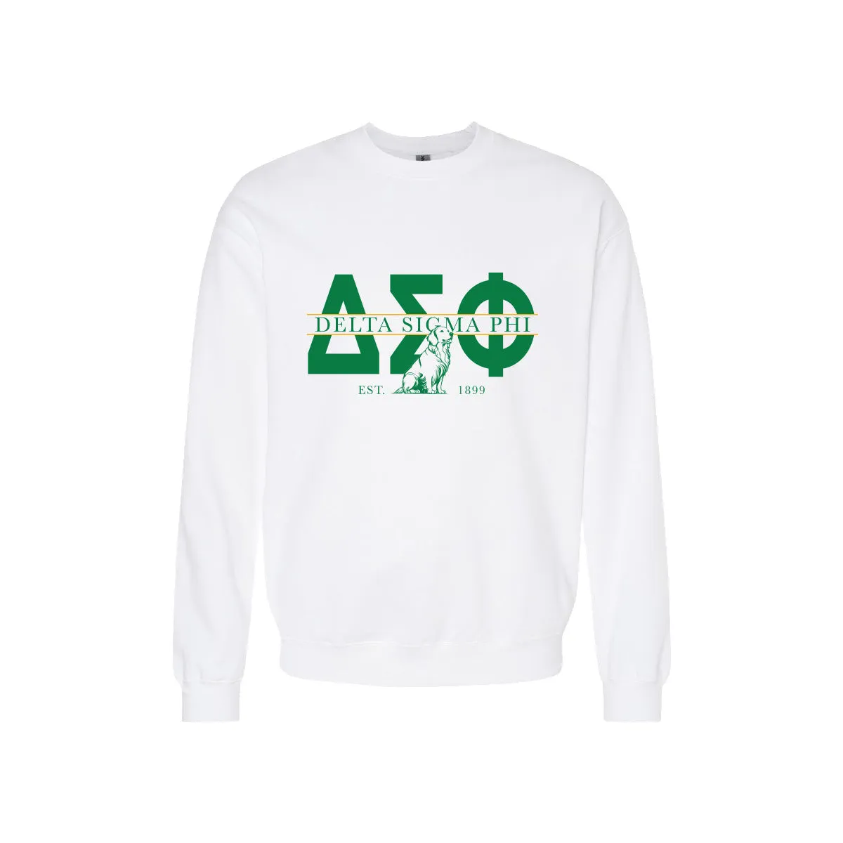 Delta Sig Golden Letters Crewneck
