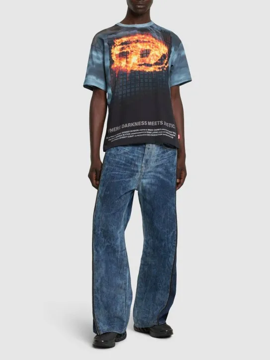 Diesel   Logo printed cotton jersey t-shirt 