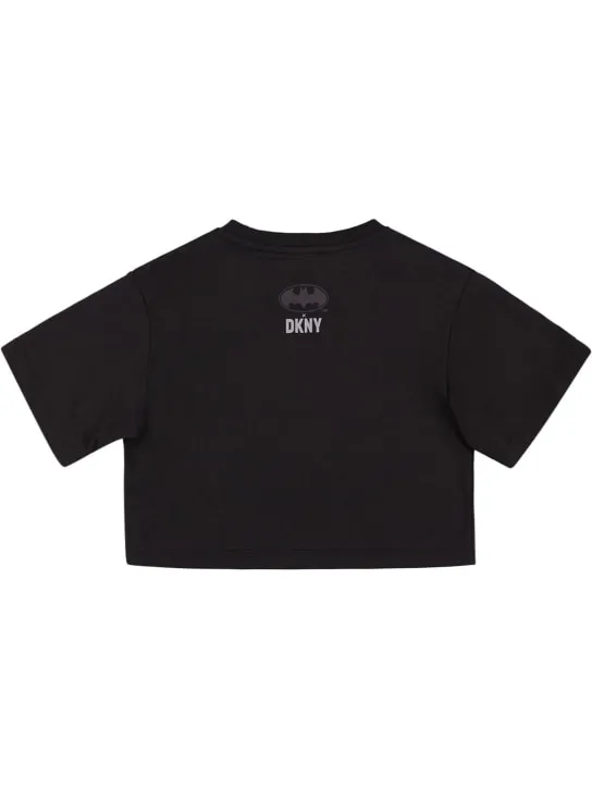 DKNY   Batman print cropped cotton s/s t-shirt 