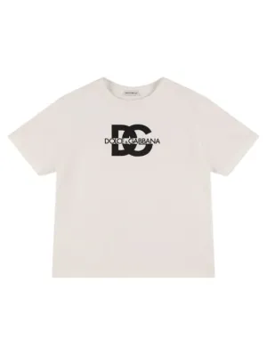 Dolce&amp;Gabbana   Logo cotton blend jersey t-shirt 