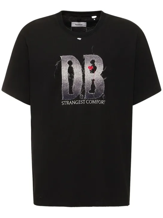 Doublet   DB logo cotton t-shirt 