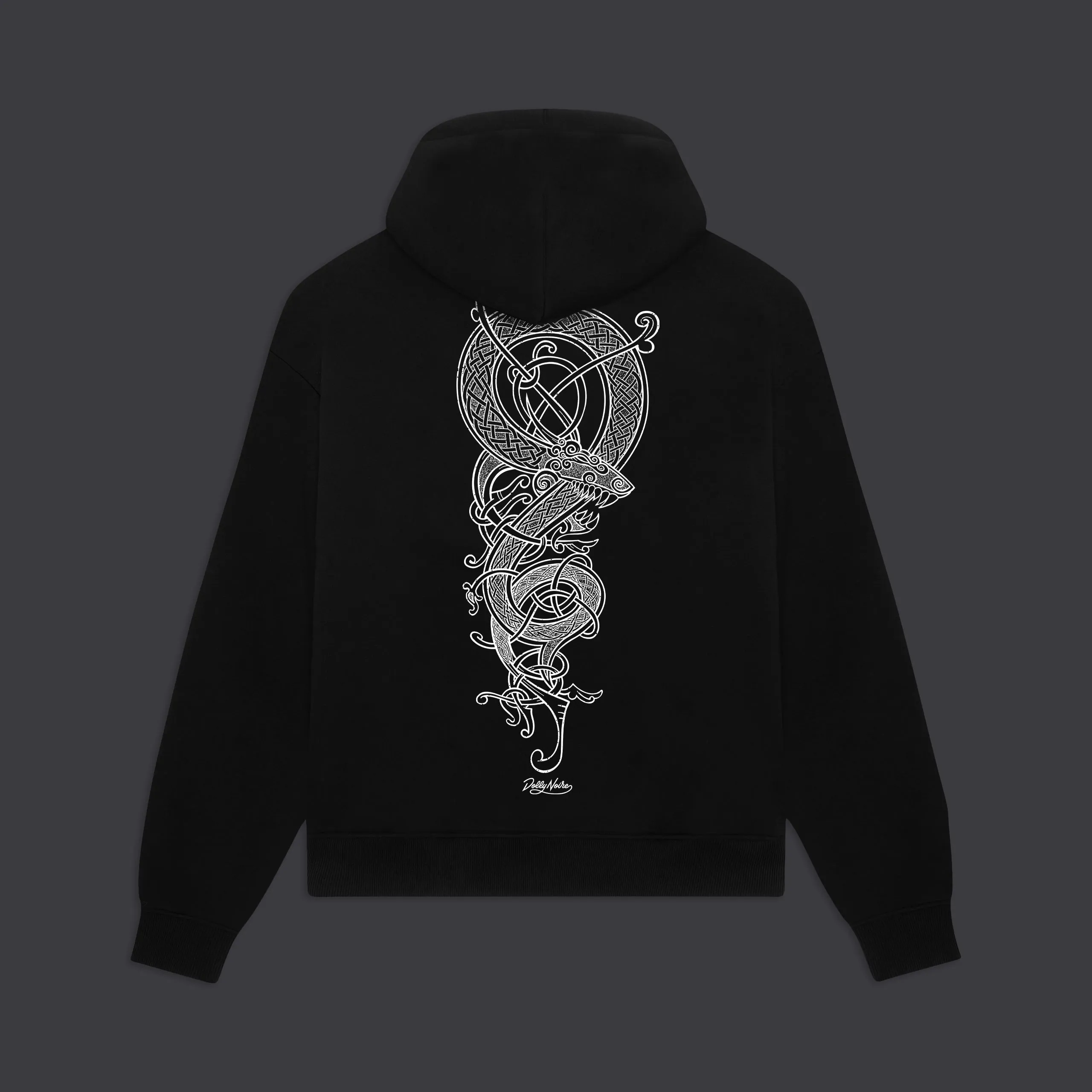 Dragon Knot Hoodie Black