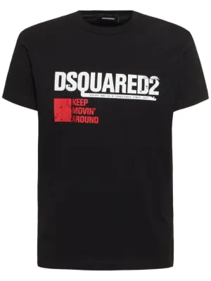 Dsquared2   Cotton jersey logo t-shirt 