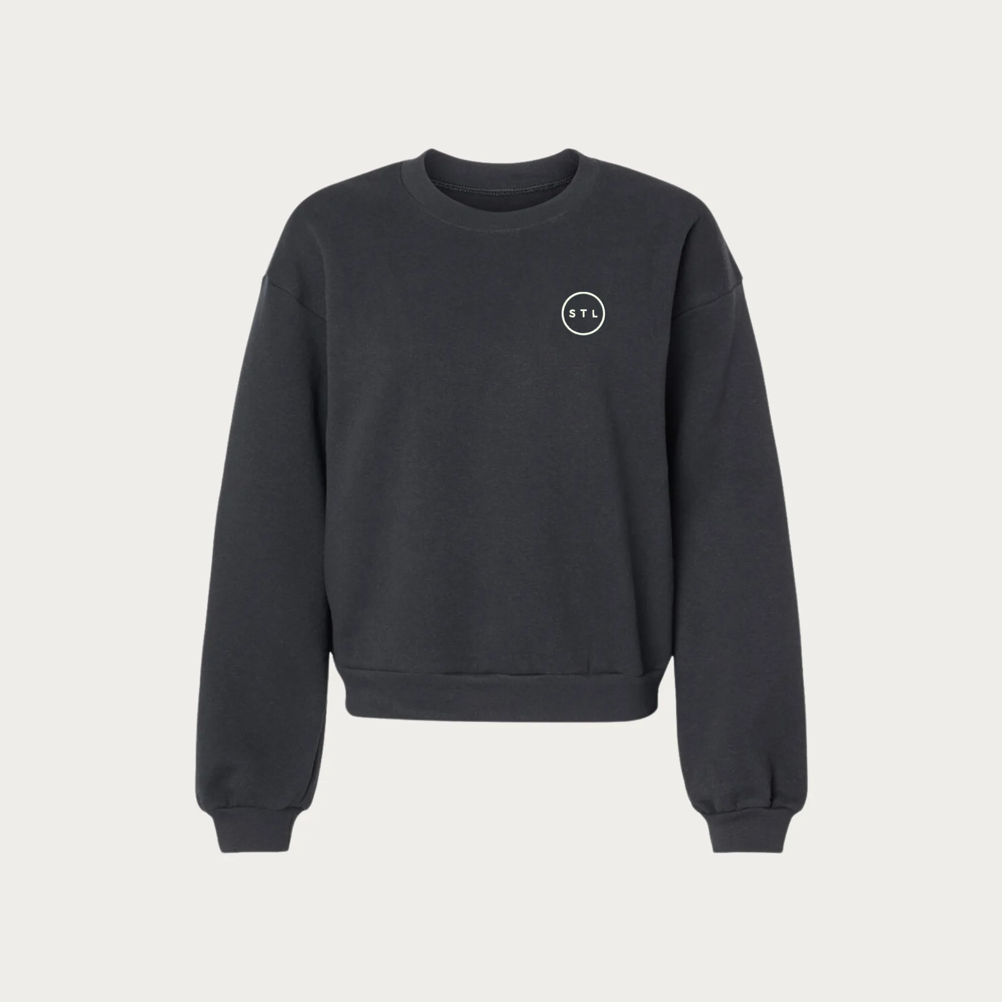 Embroidered City Circle Women's Fleece Crewneck