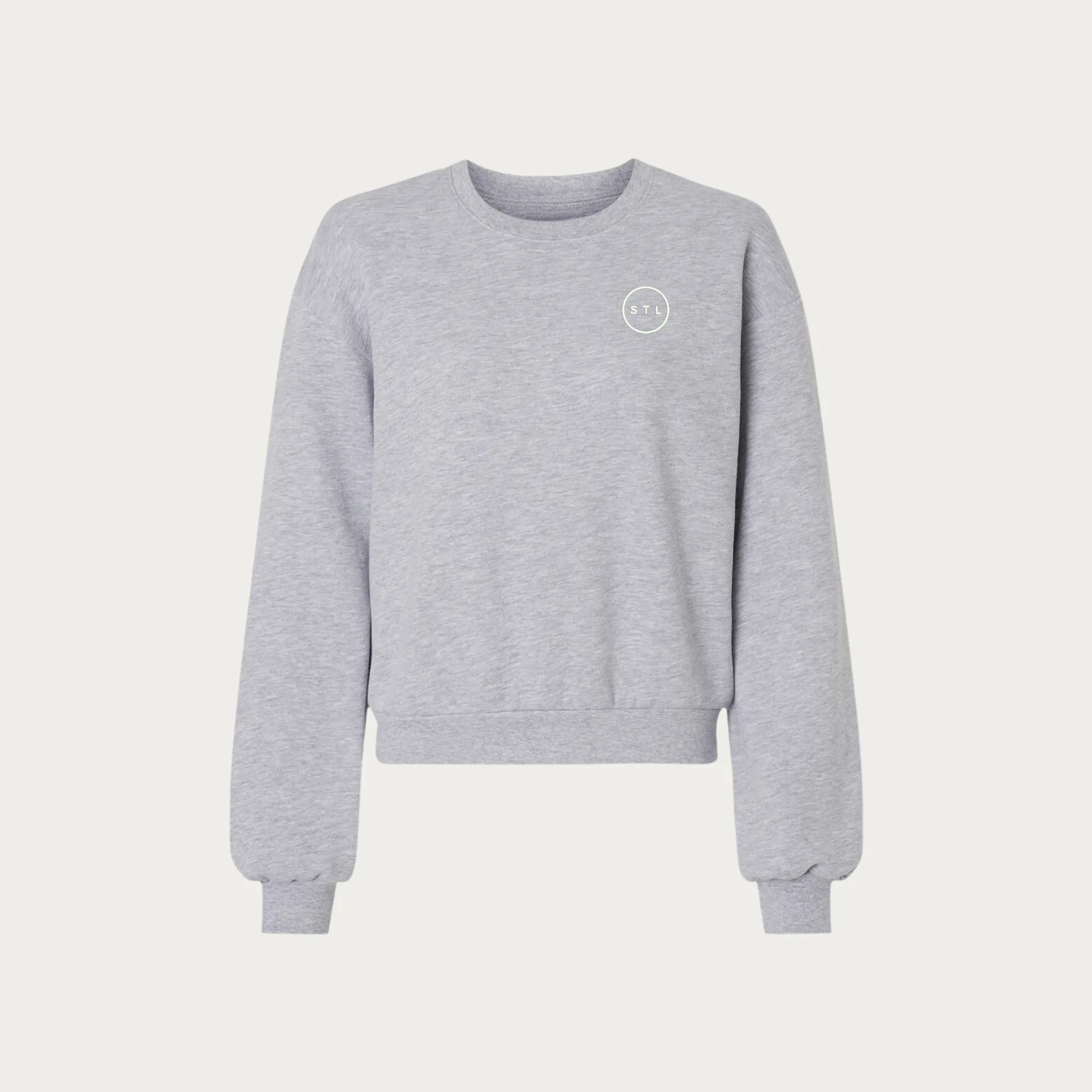 Embroidered City Circle Women's Fleece Crewneck