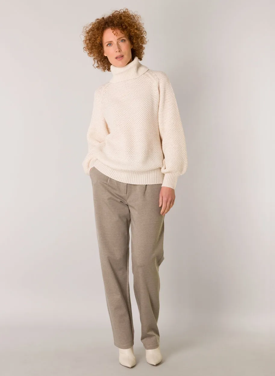 Ewa Sandy White knitted jumper