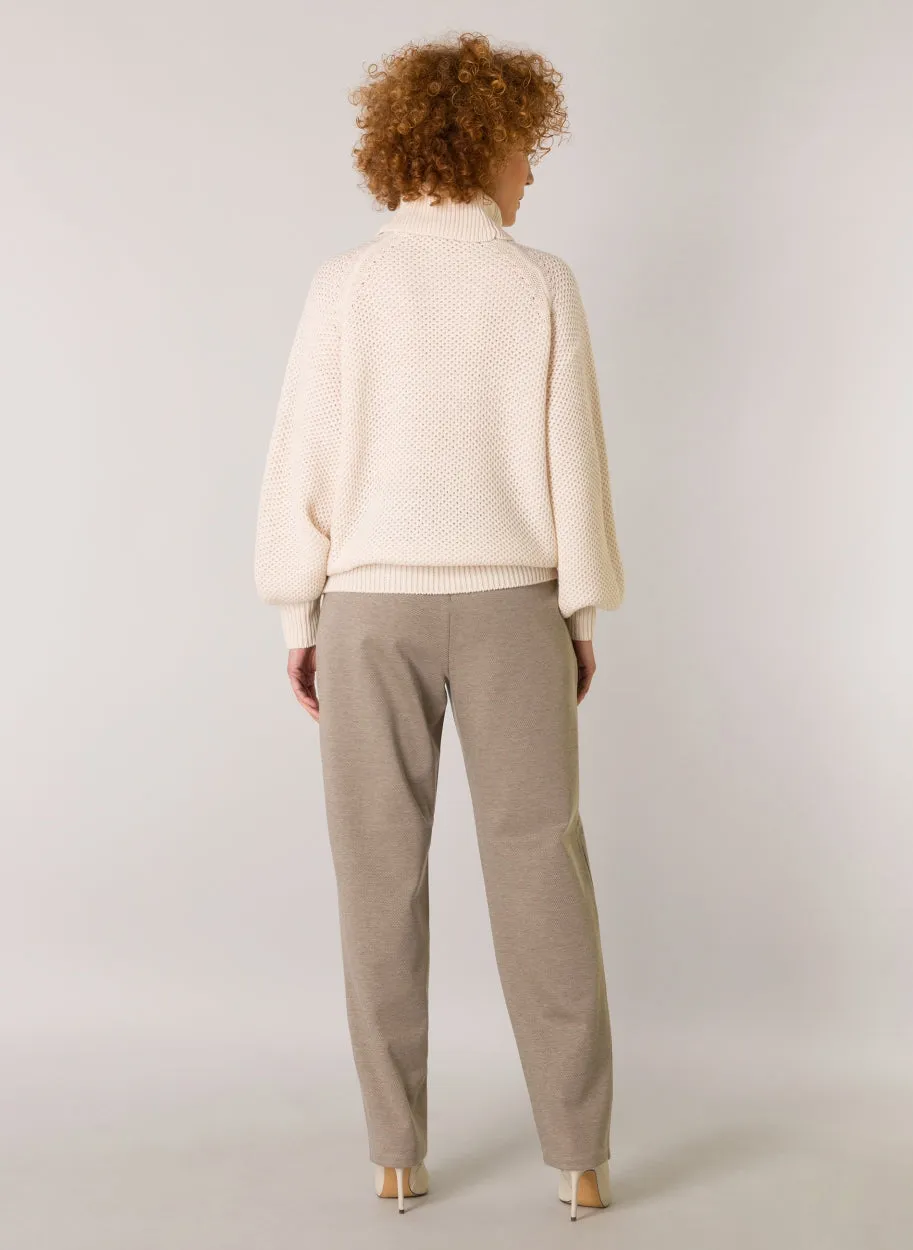 Ewa Sandy White knitted jumper