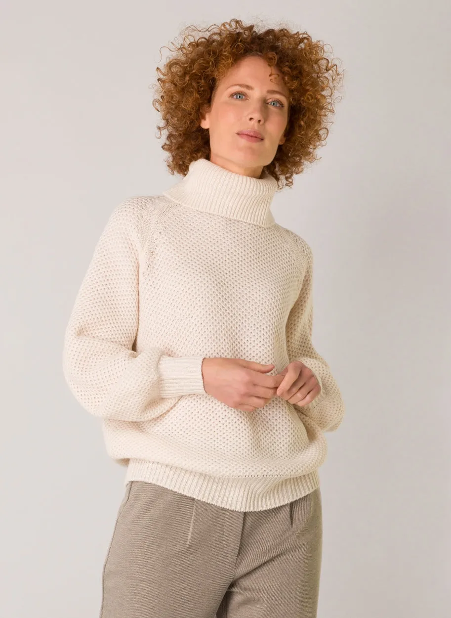 Ewa Sandy White knitted jumper