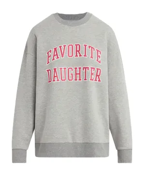 Favorite Daughter Women Collegiate Sweatshirt Heather/Pink