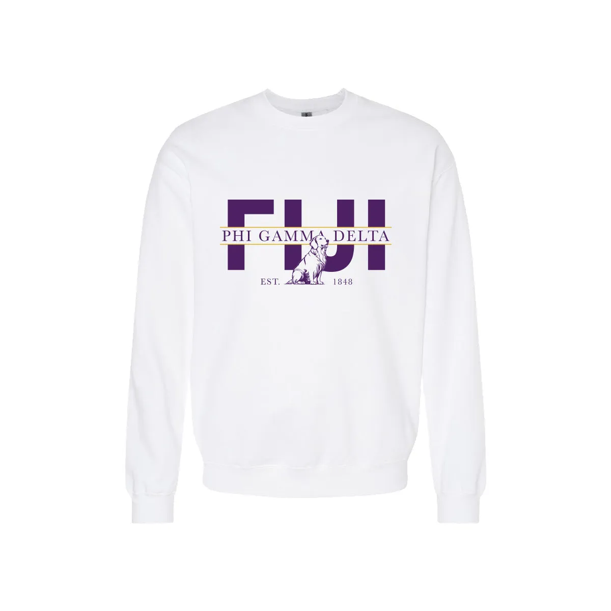 FIJI Golden Letters Crewneck