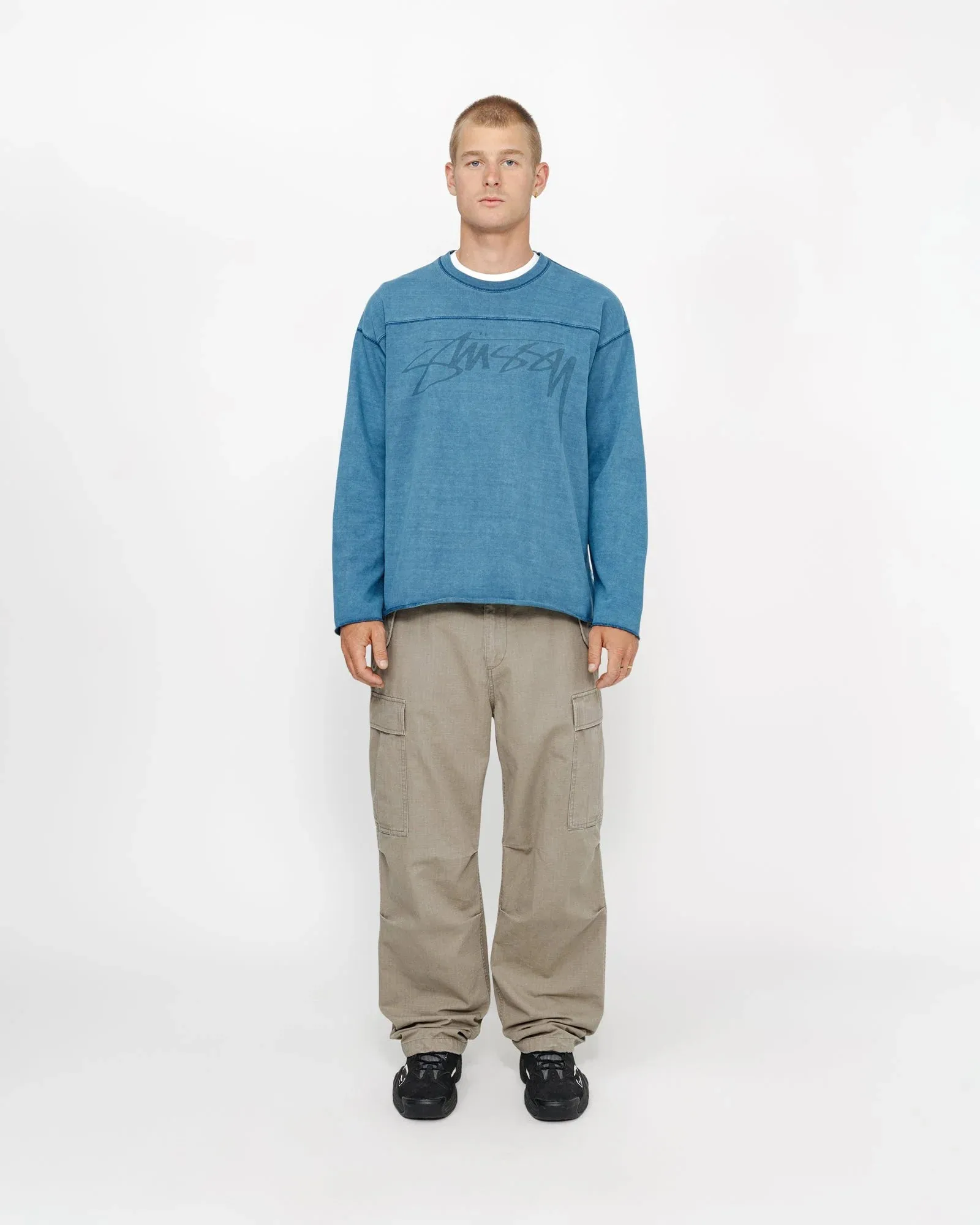 Football Crew Pigment Dyed Cotton