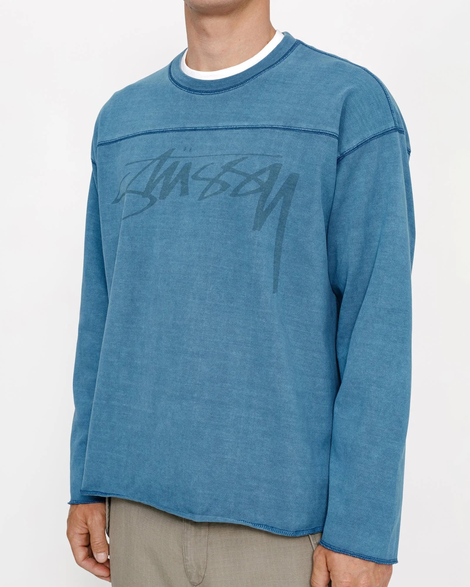 Football Crew Pigment Dyed Cotton