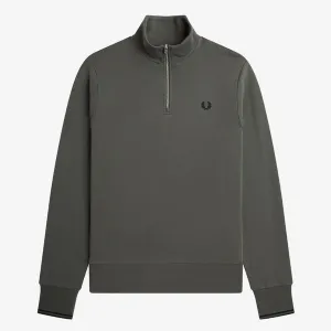 Fred Perry Half Zip Sweatshirt - Field Green