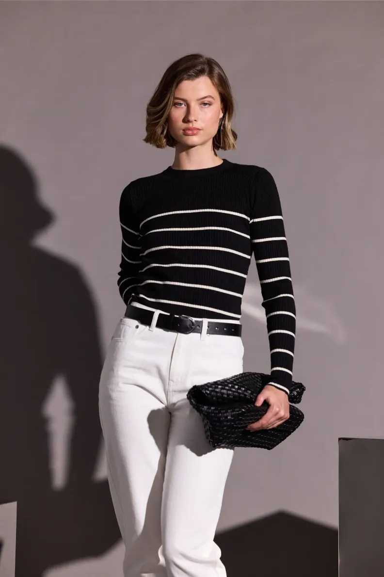 Freya Stripe Knit Top