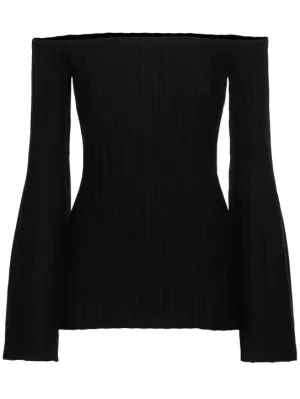 Gabriela Hearst   Nelson wool &amp; cashmere rib knit top 