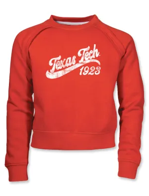 Garb Texas Tech "Willa" YOUTH Cropped Raglan Sweatshirt