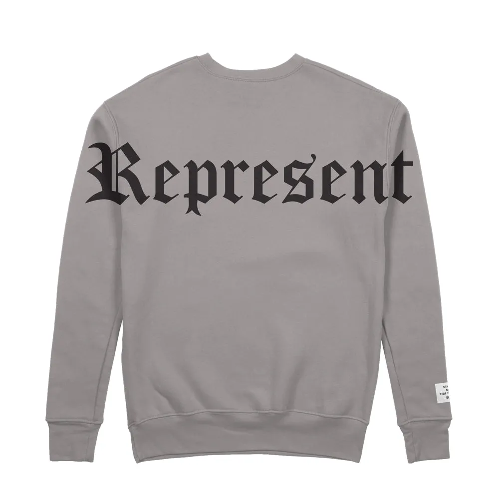 GO BIG Ultra Premium Crewneck Sweater [STONE] GO BIG DROP