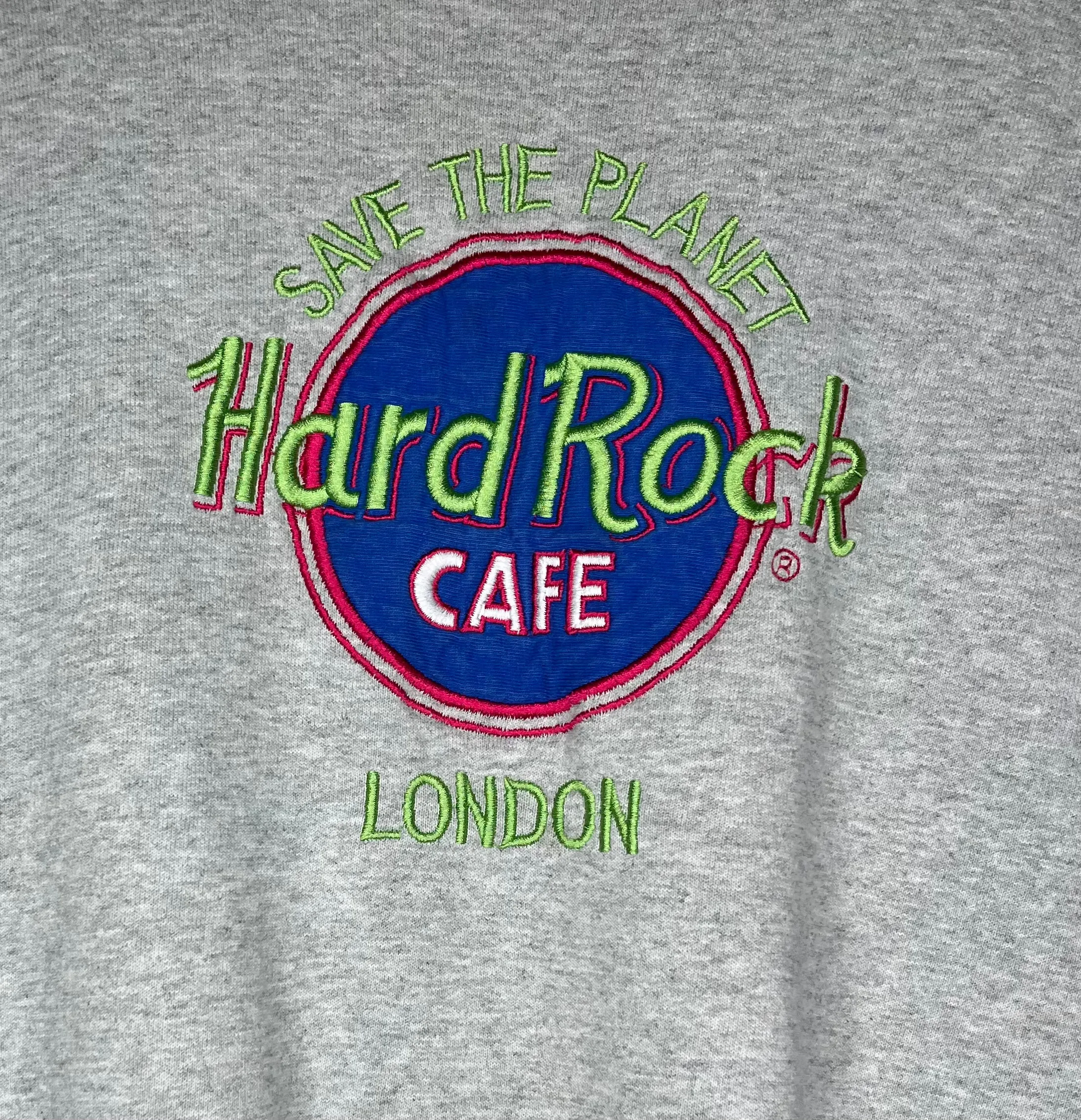 Hard Rock Cafe Embroidered Crewneck: XL