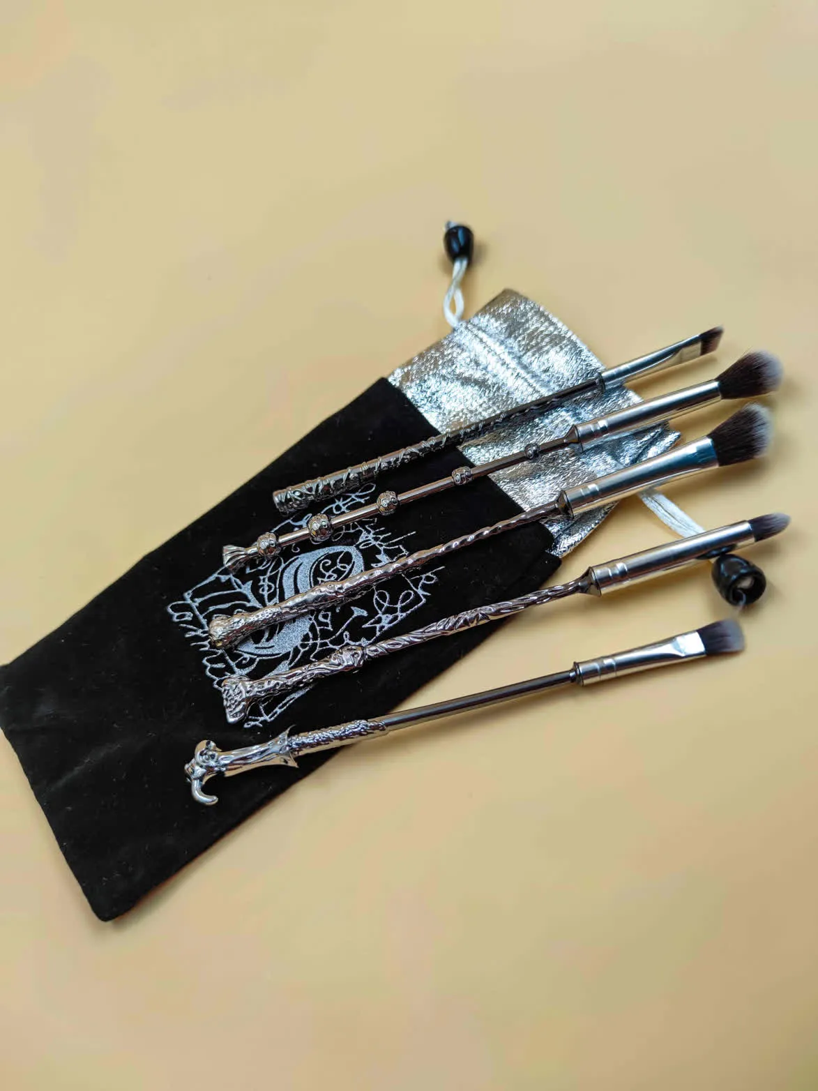 Harry Potter Metal Rod Makeup Brushes Metal Wands Hermione Dumbledore Collection Wands