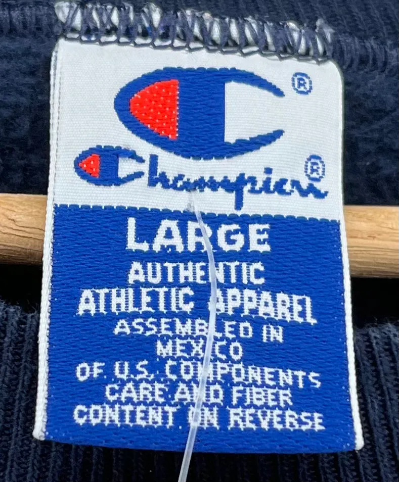 Harvard University Champion Embroidered Crewneck: L