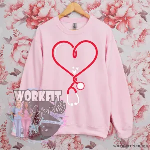 Heart Stethoscope Crewneck