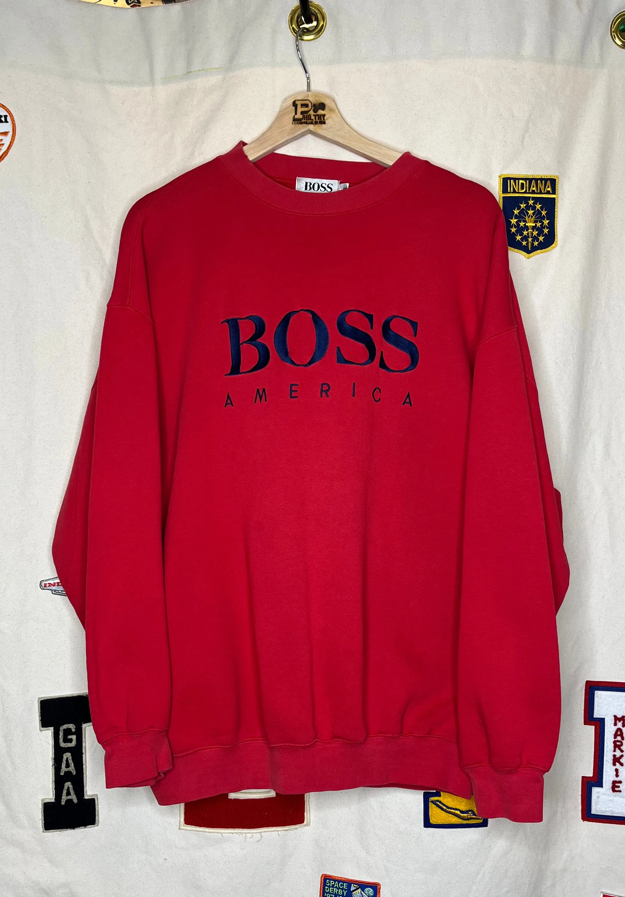 Hugo Boss America Embroidered Crewneck: XL