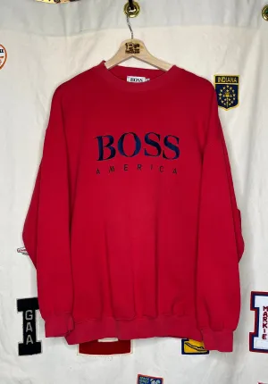 Hugo Boss America Embroidered Crewneck: XL