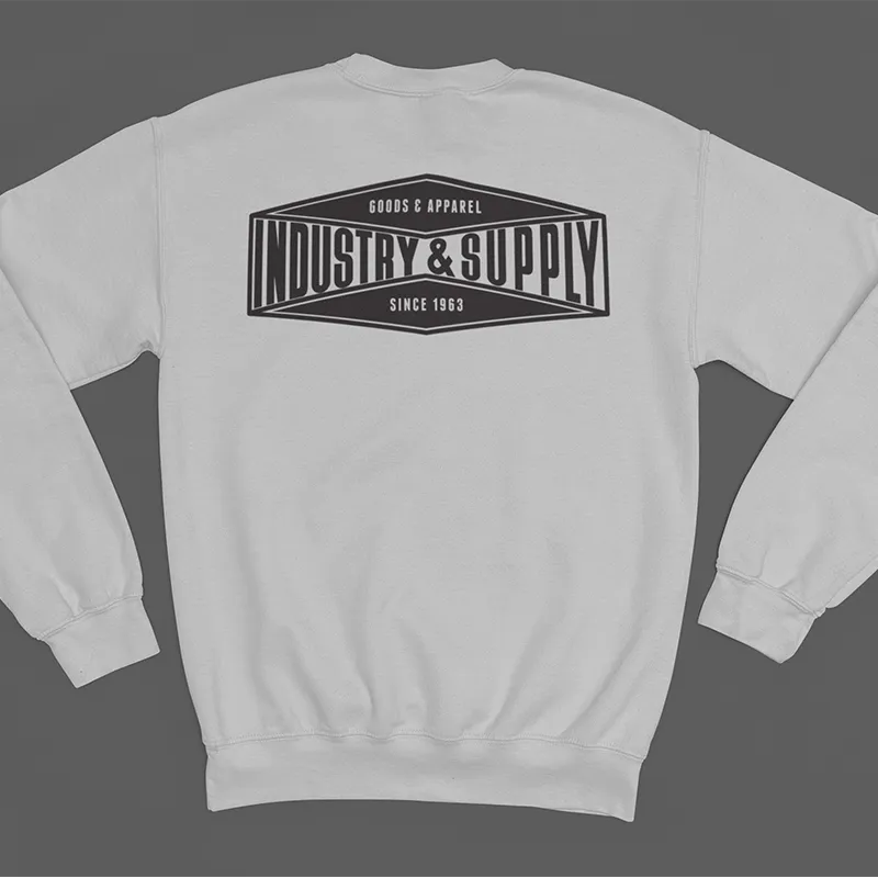 INDUSTRY & SUPPLY BACK PRINT SWEATSHIRT