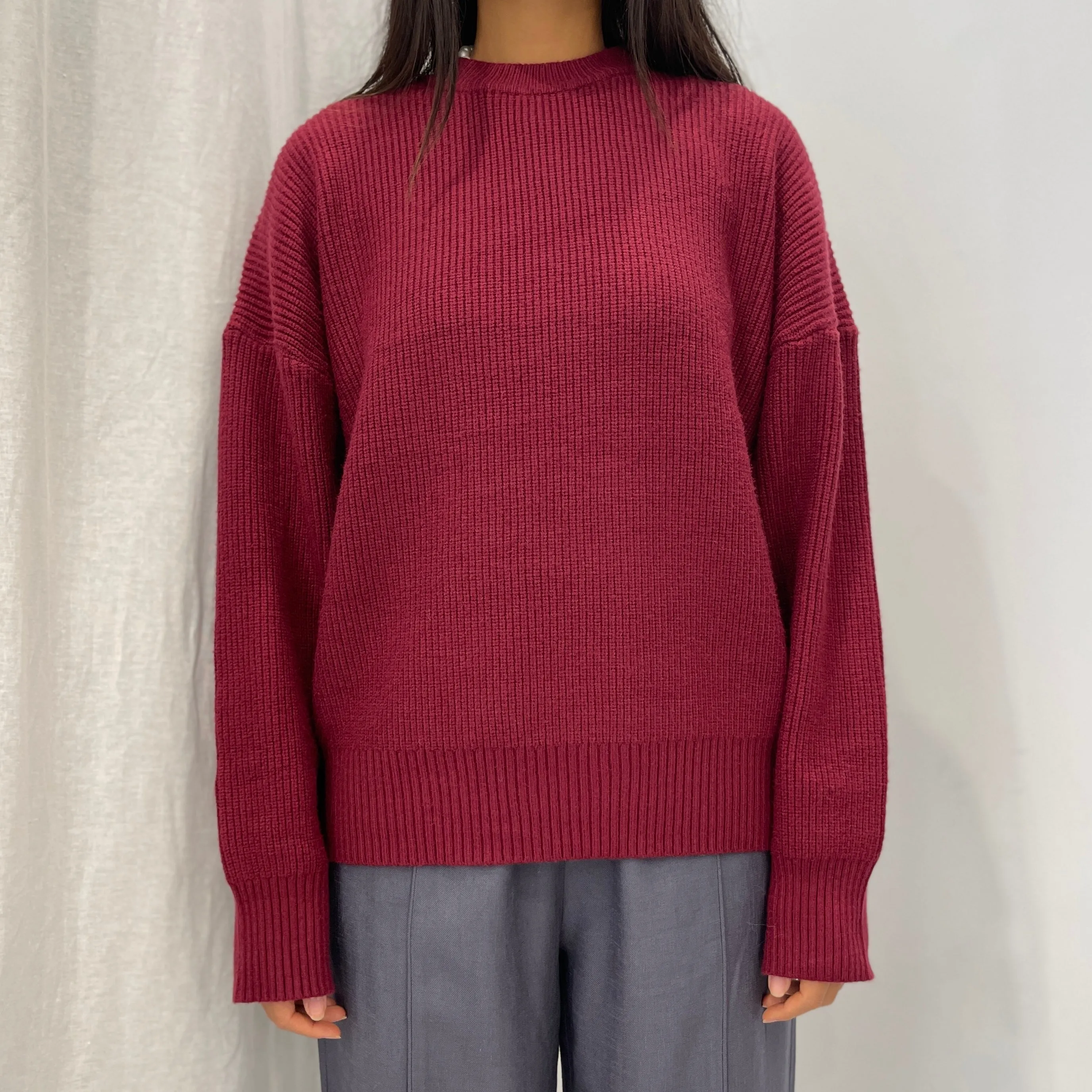 Janara Knit Top - Burgundy