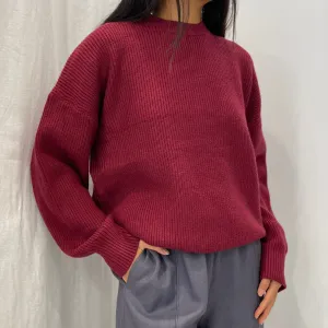 Janara Knit Top - Burgundy