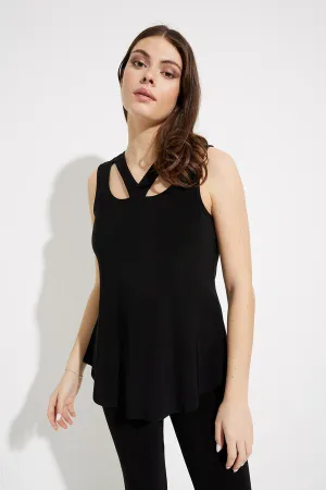 Joseph Ribkoff Gathered V-neck Tunic