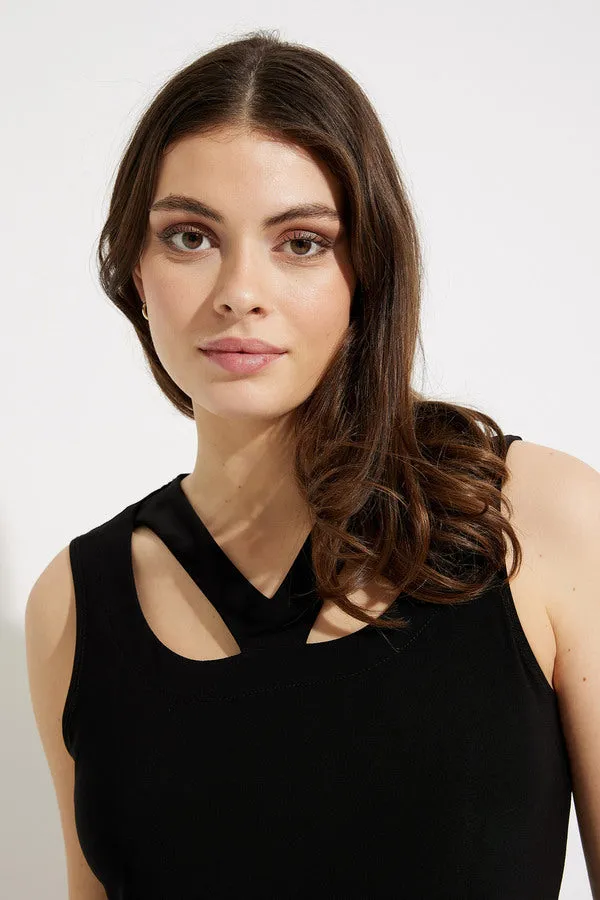 Joseph Ribkoff Gathered V-neck Tunic
