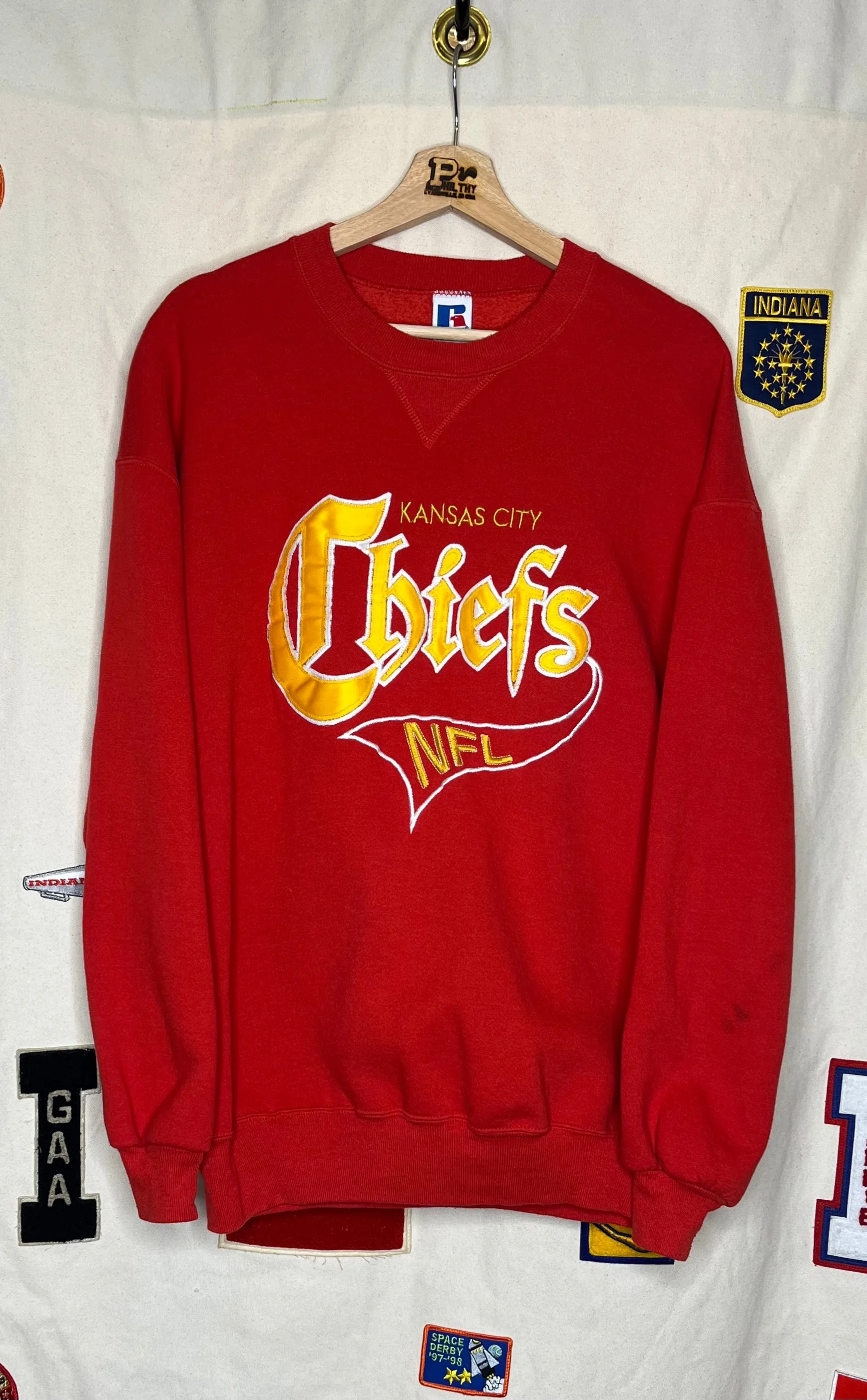 Kansas City Chiefs Russell Athletic Crewneck: XL
