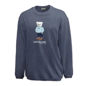 KDR Navy Sandwash Bear Crewneck