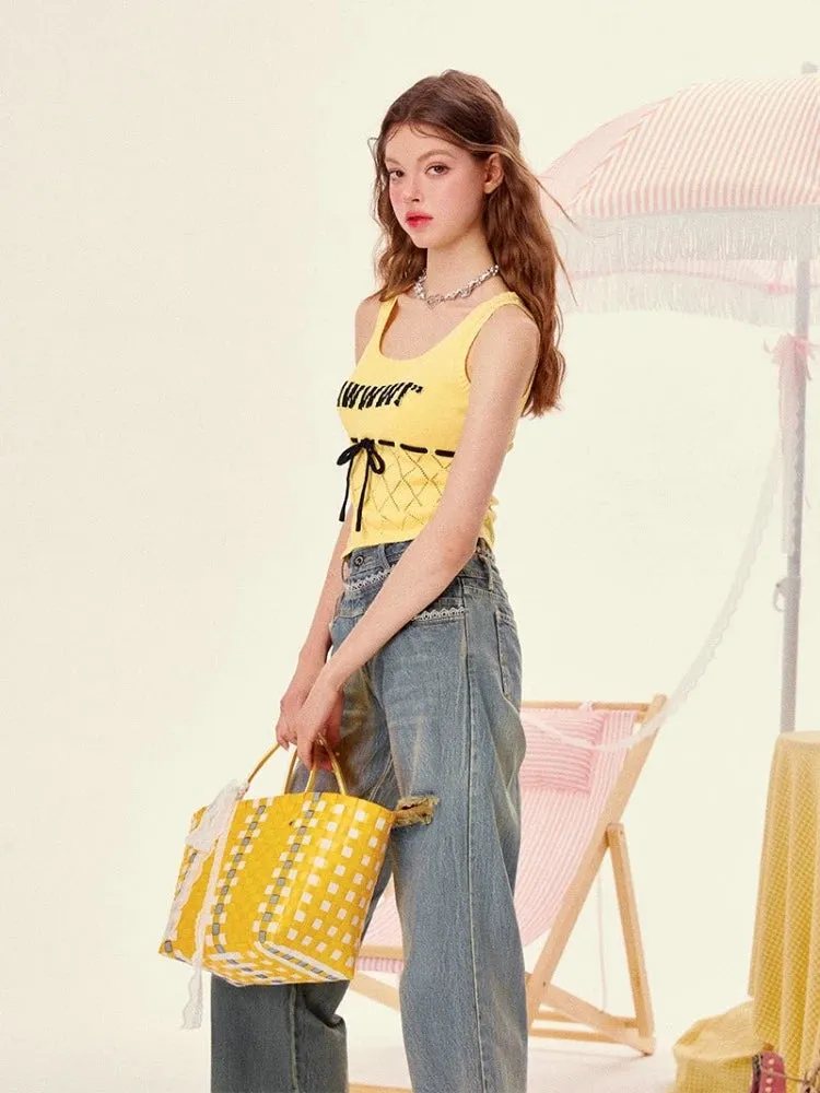 Knit sleeveless top【s0000008970】
