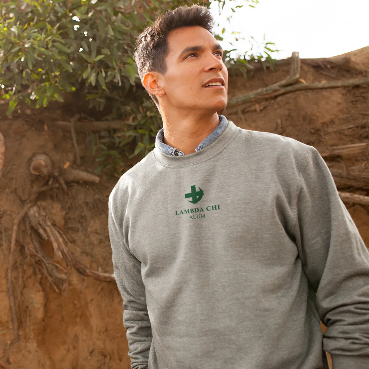 Lambda Chi Alumni Embroidered Symbol Crewneck
