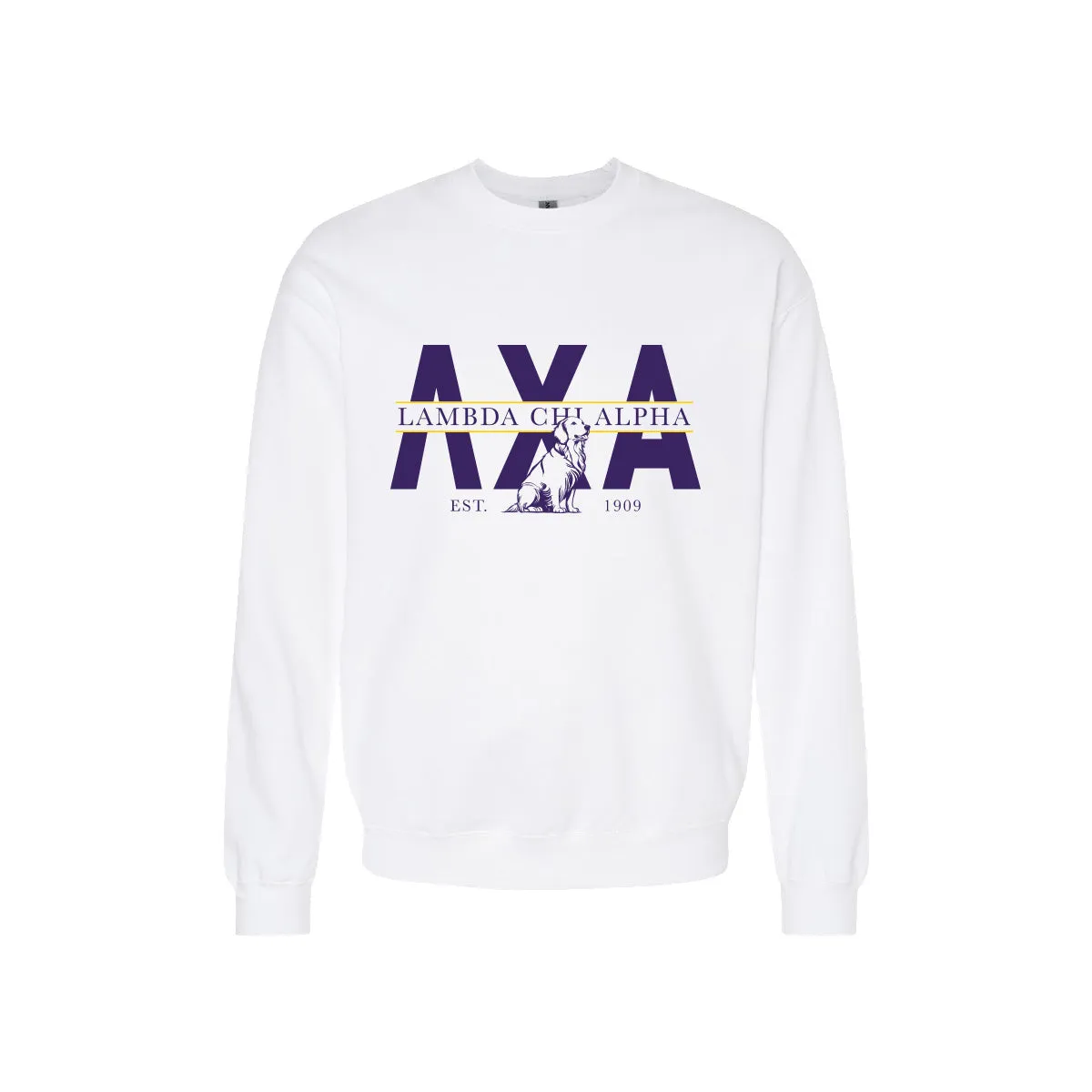 Lambda Chi Golden Letters Crewneck
