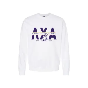 Lambda Chi Golden Letters Crewneck