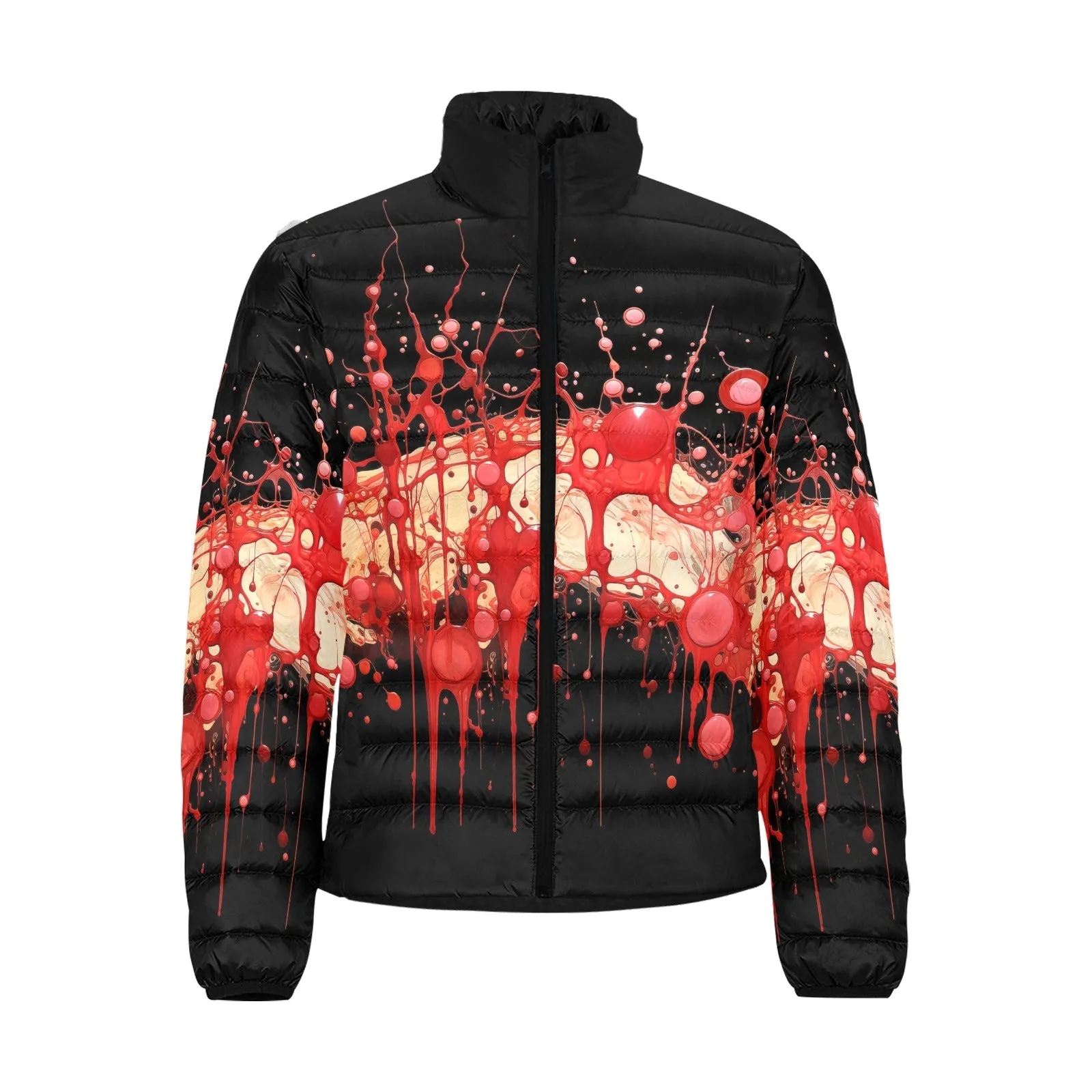 Leaky Guts Sickstem Splatter Puffer Jacket