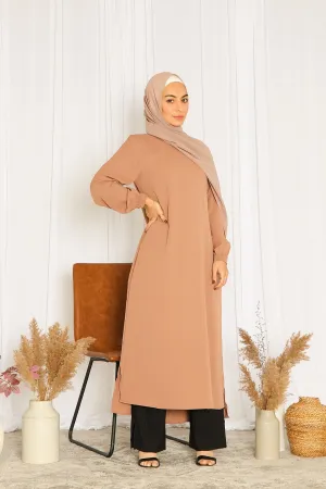 Lily Deluxe Soft Tunic- Camel