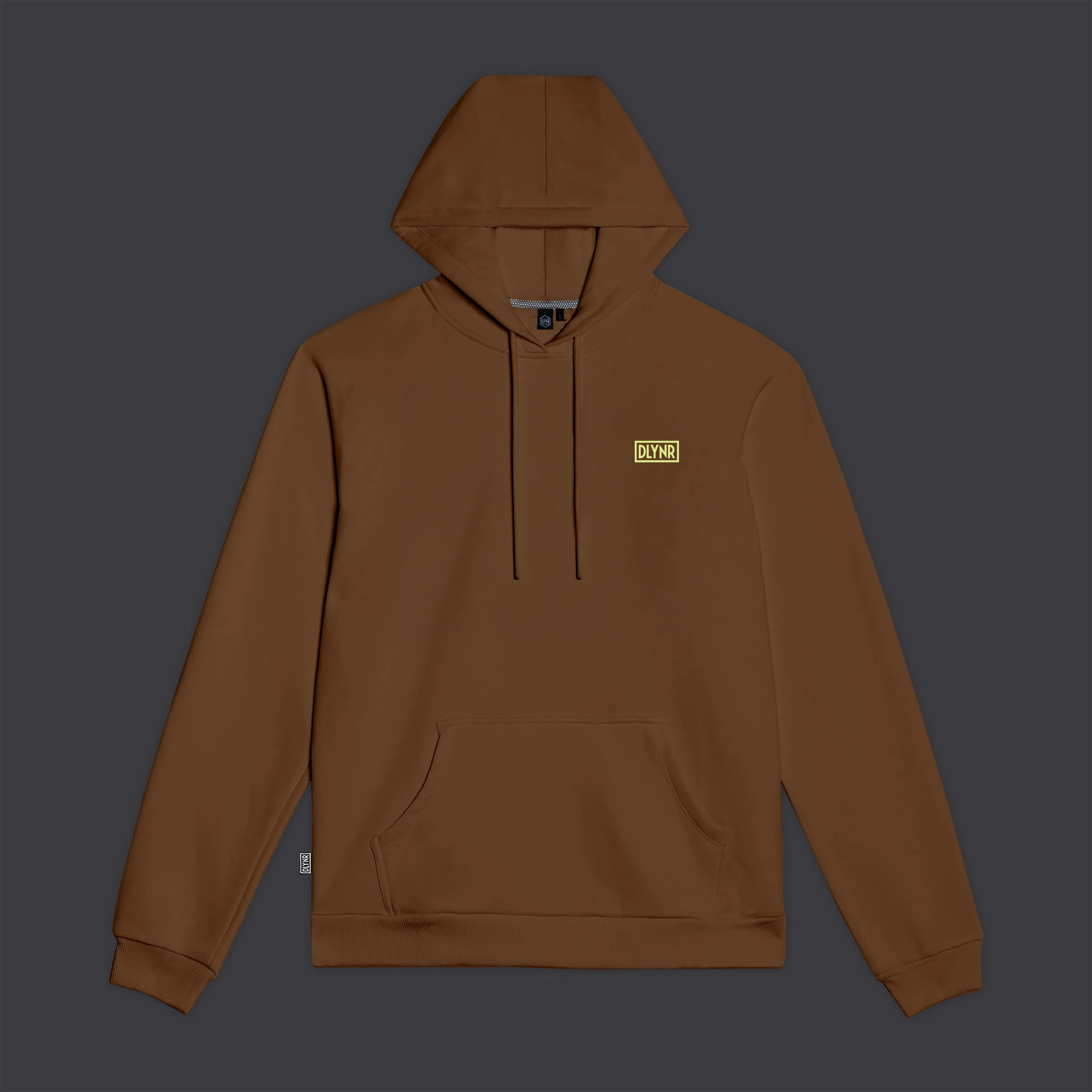 Logo Back Hoodie Brown