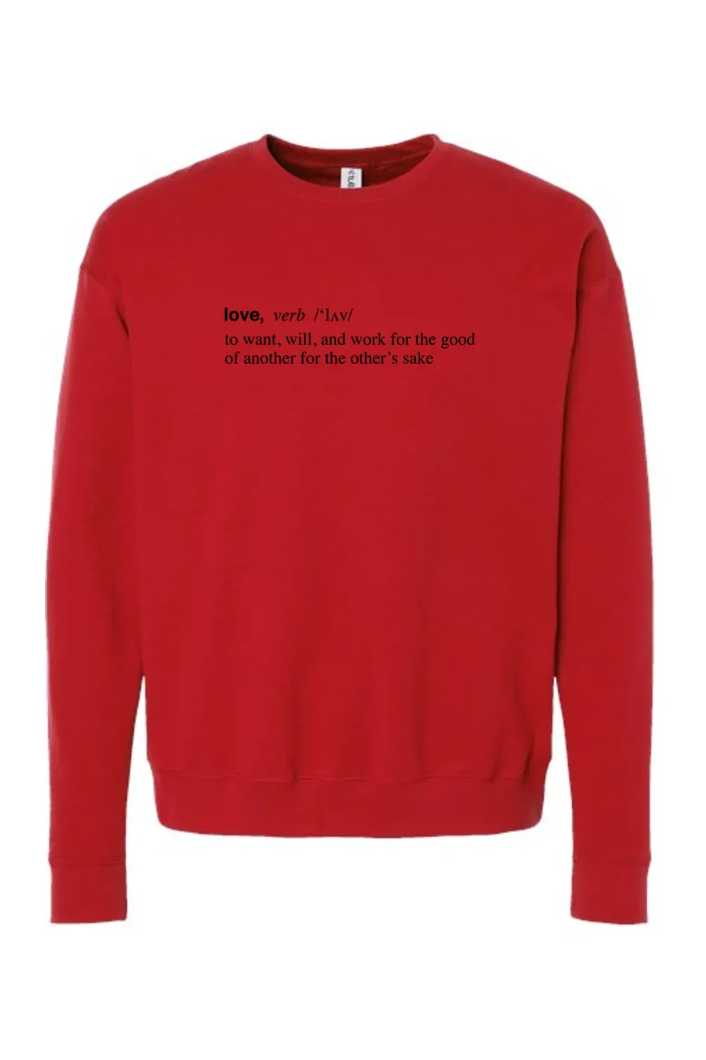 Love is a Verb - Crewneck Sweatshirt