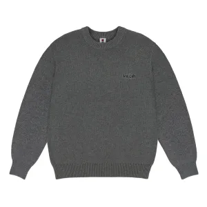 Loviah Embroidery Knit Sweater Black/Grey