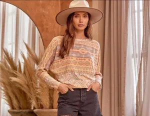 Marigold Aztec Top