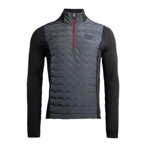 MEN&#x27;S FULL ZIP SWEATSHIRT WITH WOOL SLEEVES