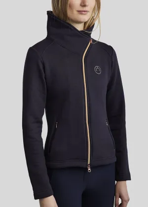 MoNaja Rosegold with Crystals Logo - Navy